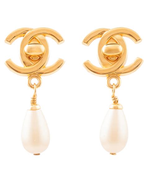 chanel pearl earrings replica